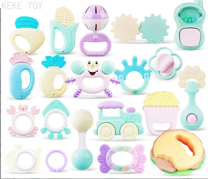 

Baby Toys Lovely Hand Jingle Shake Bell Ring Musical Baby Rattles Toys Newborn Baby 0- 12 Months Kids Intelligence Teeth Toys