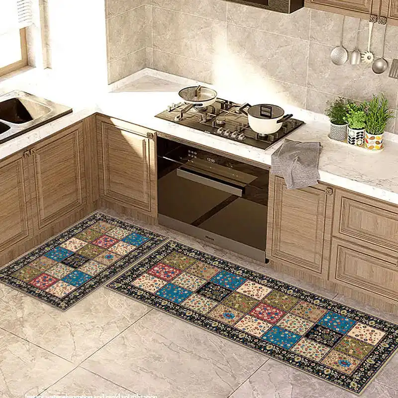Декоративный напольный ковер кухонный коврик 40x60 см 40x120 полиэфирное волокно