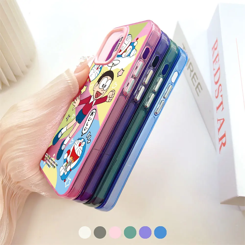Cute Doraemon Anime PHONE CASE FOR VIVO Y100 Y93 Y91 Y81 Y78 M TI Y77T Y56 Y51 Y50 Y36Y35 Y33Y Y33S Y32 Y22 S PLUS 5G