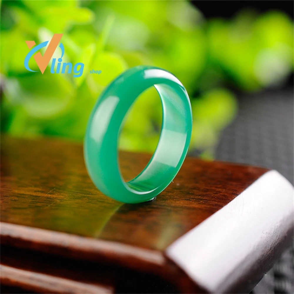 

Кольцо из натурального зеленого и белого нефрита, простое нефритовое кольцо ручной работы для скульптуры, ювелирные изделия для мужчин и женщин, для вечеринок и свадеб, Подарочные Кольца