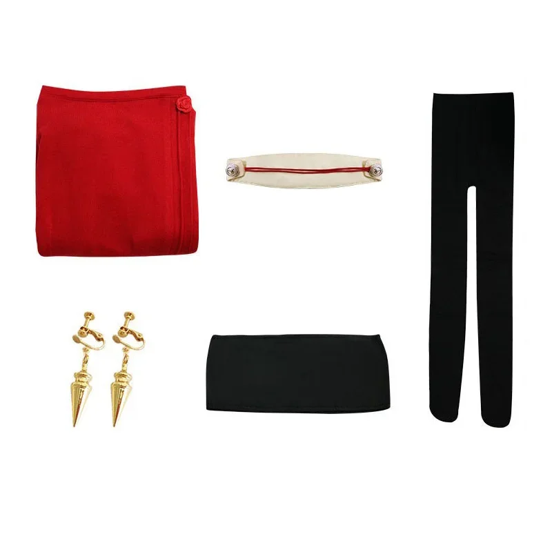 Костюм для косплея семьи персонажей аниме Yor Spy Briar Длинное Красное вязаное