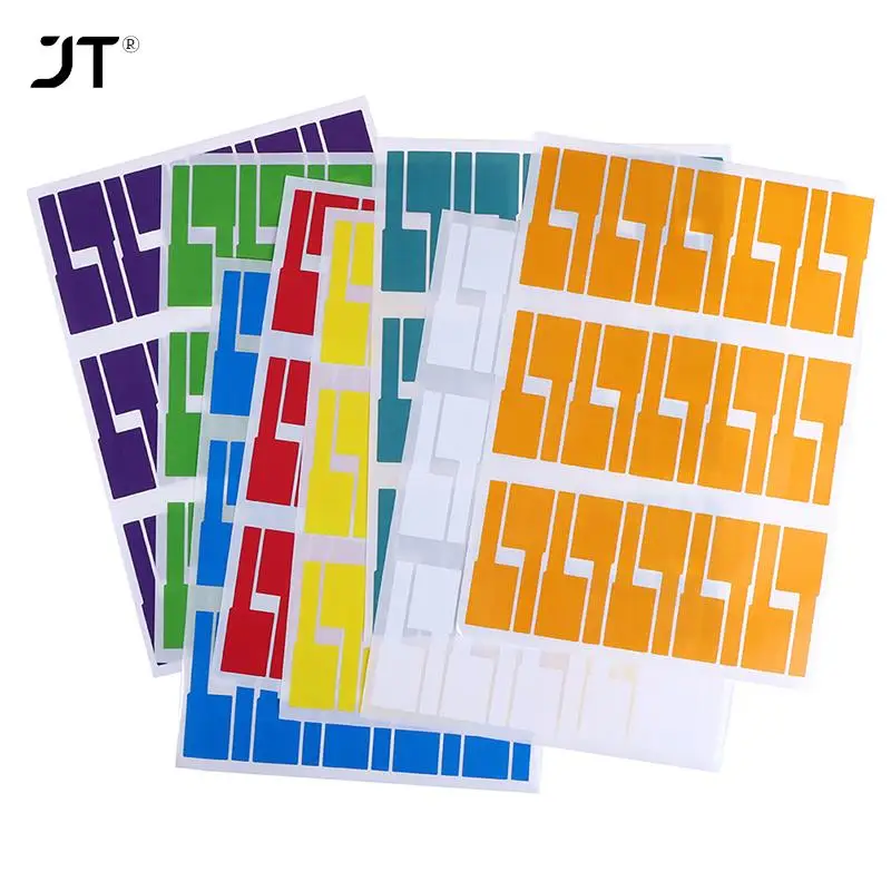 

300Pcs Useful Colorful Waterproof Identification Tags Stickers Self-adhesive Cable Labels Marker Tool Fiber Wire Organizers