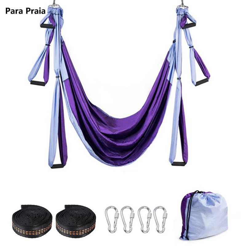 

Hot Sale Yoga Hammock Anti Gravity Ultralight Parachute Nylon Aerial Yoga Swing Hammock Unmissable Fitness Equipment Home Gym