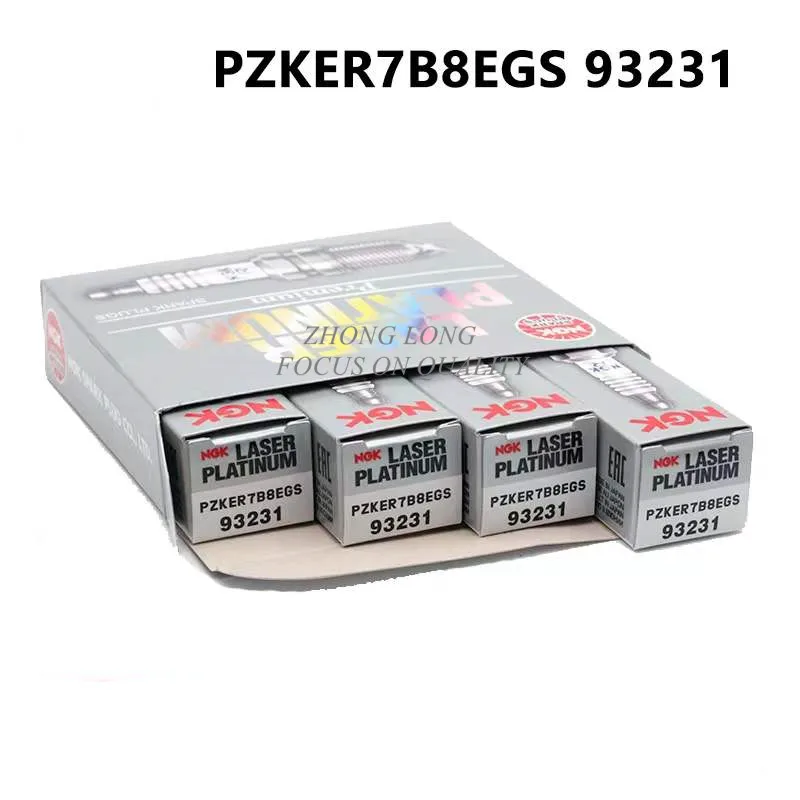 Фото (4 шт.) Двойная платиновая Свеча зажигания PZKER7B8EGS 93231 подходит для Yedi EA211 Maple Jetta Langxing Golf(4 spark) №1