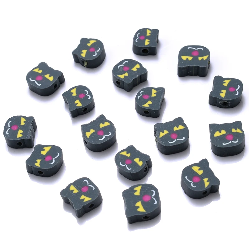 

50/100/150Pcs/Lot 10mm Clay Beads Animal Shape Polymer Clay Spacer Loose Beads For Jewelry Making Charm Bracelet Accessories