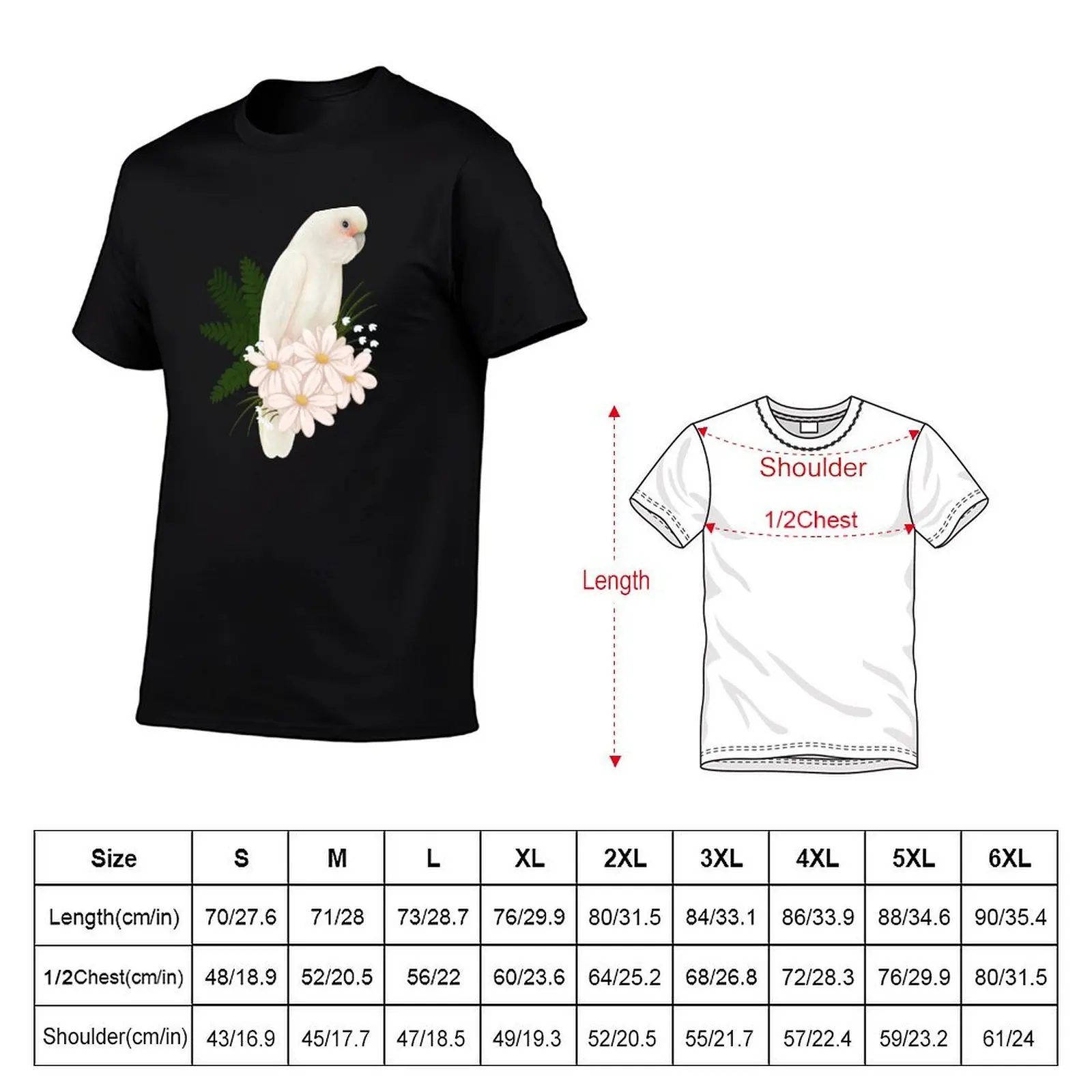 Фото Футболка Goffin's Cockatoo, спортивная, повседневная, дышащая. №2
