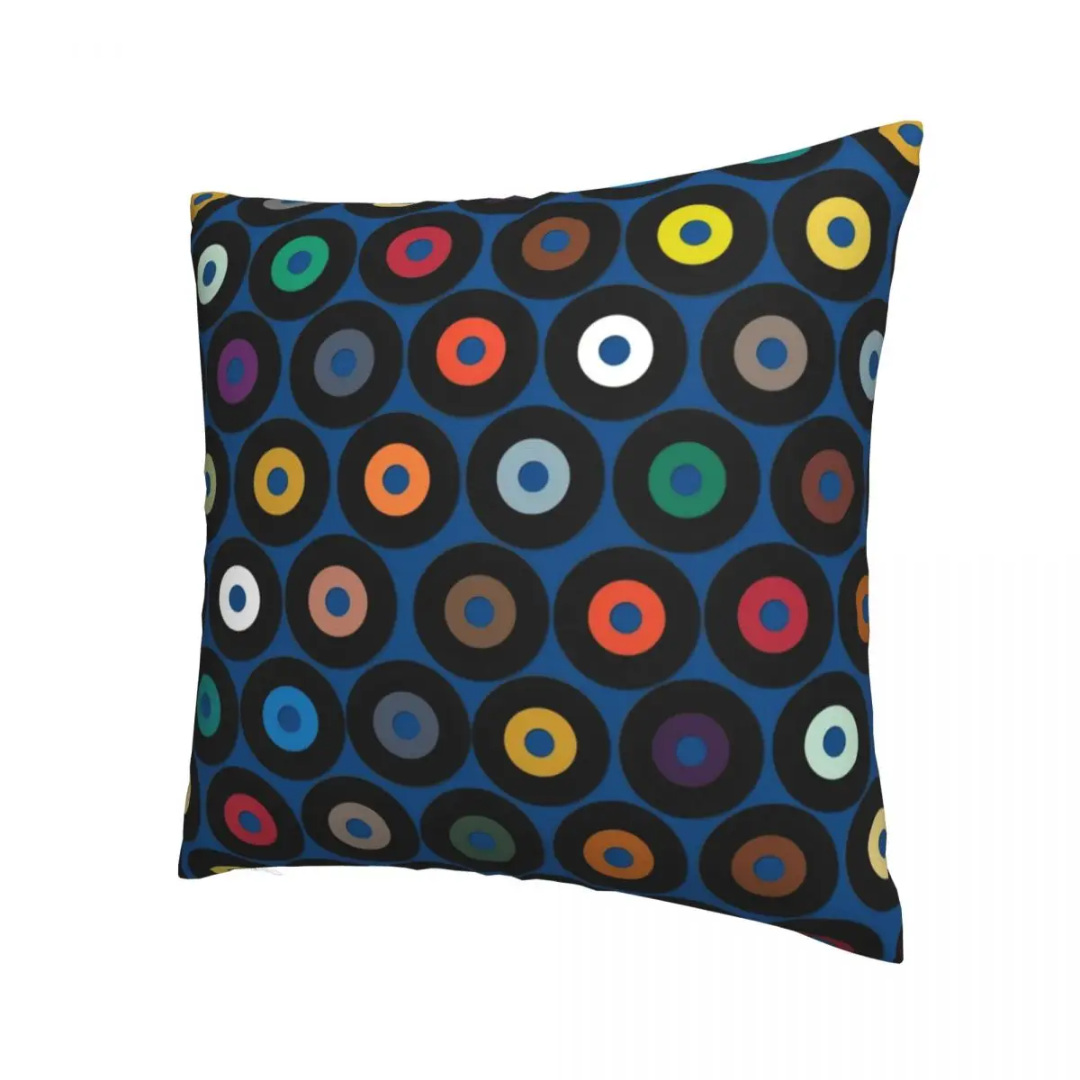 Vinyl Blue Pillowcase Printing Polyester Cushion Cover Decorations Retro Throw Pillow Case Cover Bedroom Drop Shipping 40*40cm