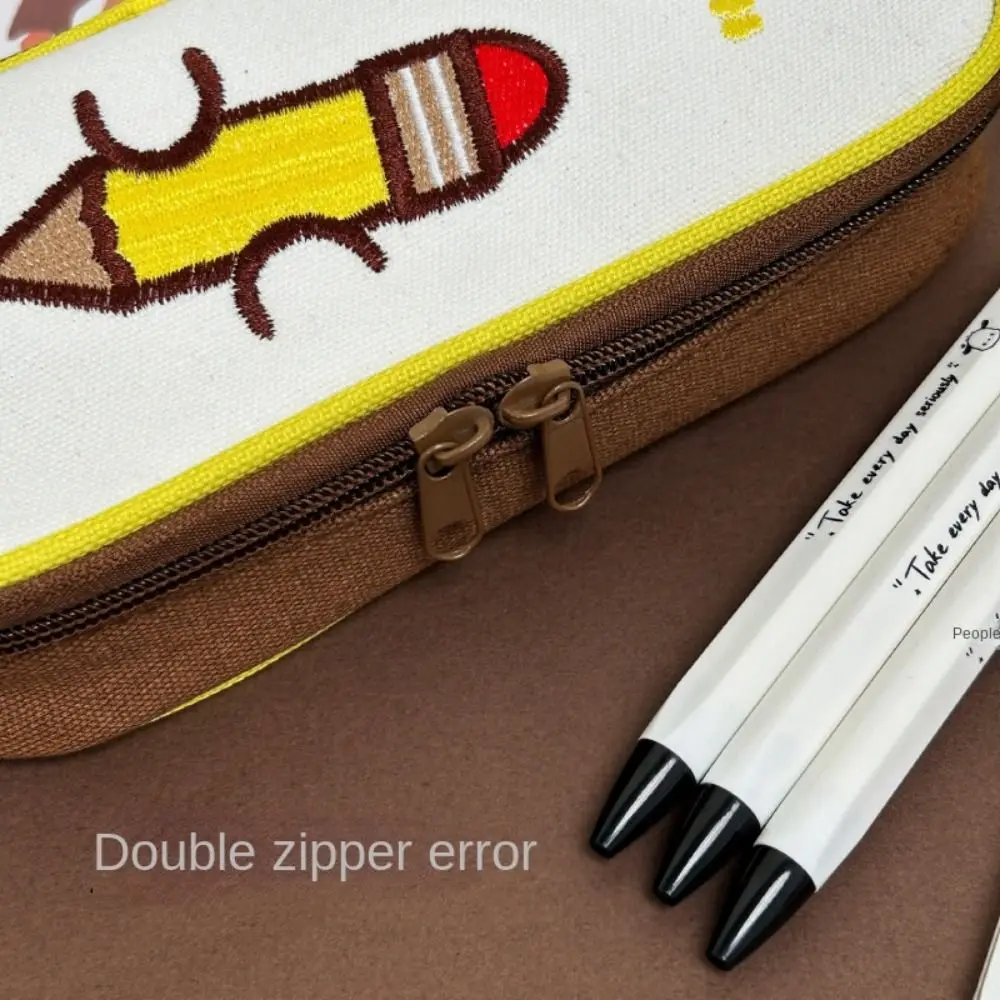 Многослойная милая сумка-карандаш для ручек большая вместительная косметичка