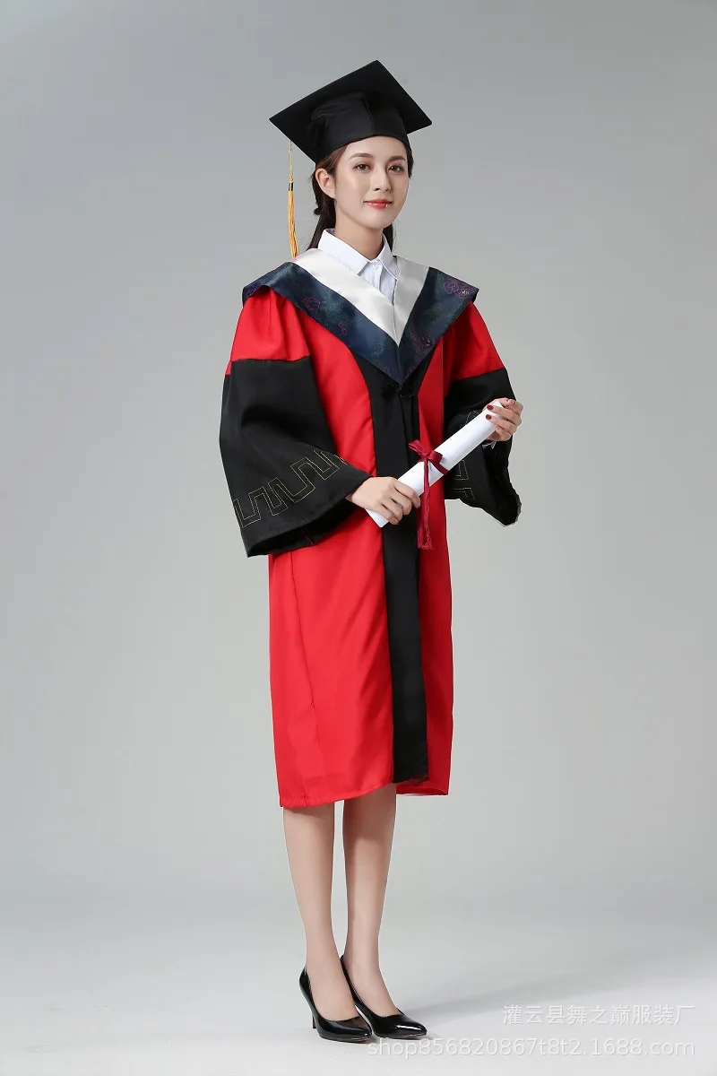 

Новое выпускное платье, колледж 2023, школьная форма, комплект одежды, шапочка, матовая унисекс Одежда для старшей школы