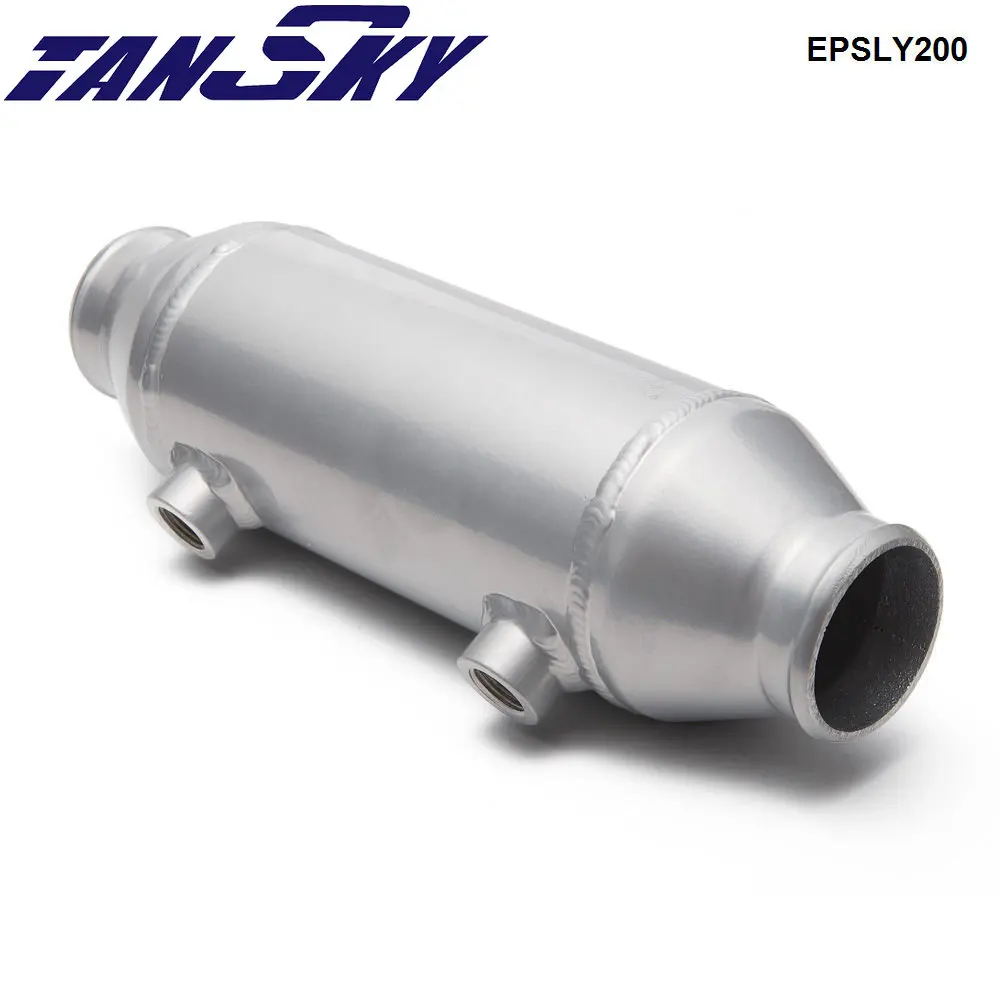 

Barrel style liquid to air intercooler 4" x8", 2.5" (63mm) Inlet/Outlet EPSLY200