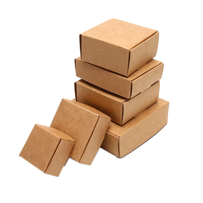 

10Pcs/Set Kraft Cardboard Packing Gift Box Handmade Soap Candy For Wedding Decorations Event Party Supplies HOT!