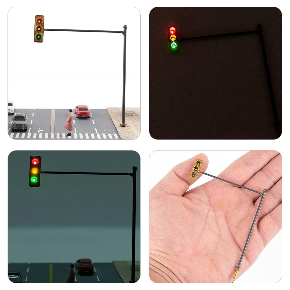 Модель поезда огни сигнал ранняя развивающая игрушка детская имитация дороги