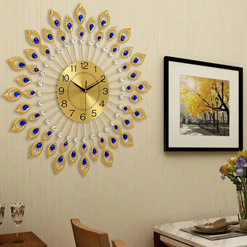 

Luxury Modern Wall Clocks Living Room Office Large Silent Wall Clock Creative Quartz Mechanism Reloj Pared Home Decoration
