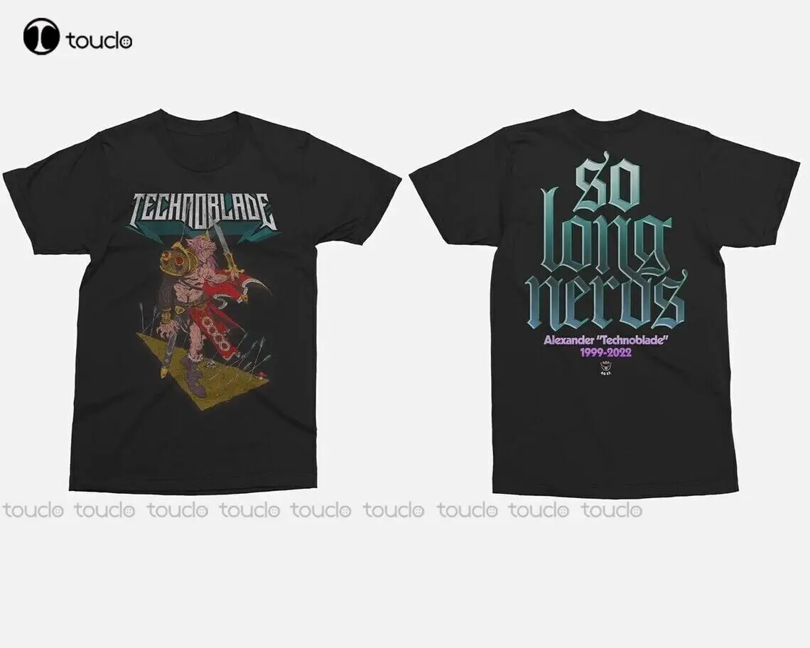 

Technoblade So Long Nerds Tshirt Rip Technoblade 1999-2022 Unisex Shirt Gym Shirt Xs-5Xl Fashion Creative Leisure Funny T Shirts
