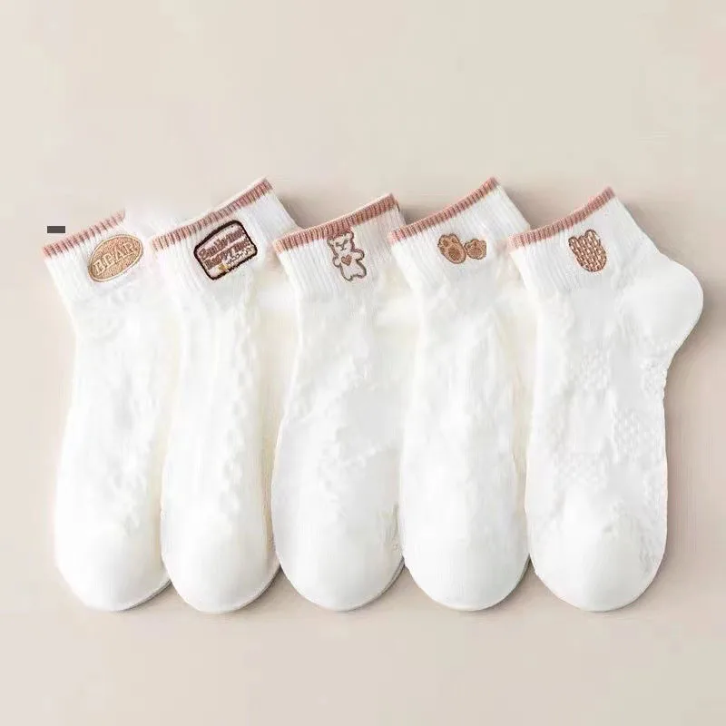 Socks Ladies Summer Girls Spring And Summer New Socks Cotton Socks Day Series Cartoon Boat Socks Invisible Socks