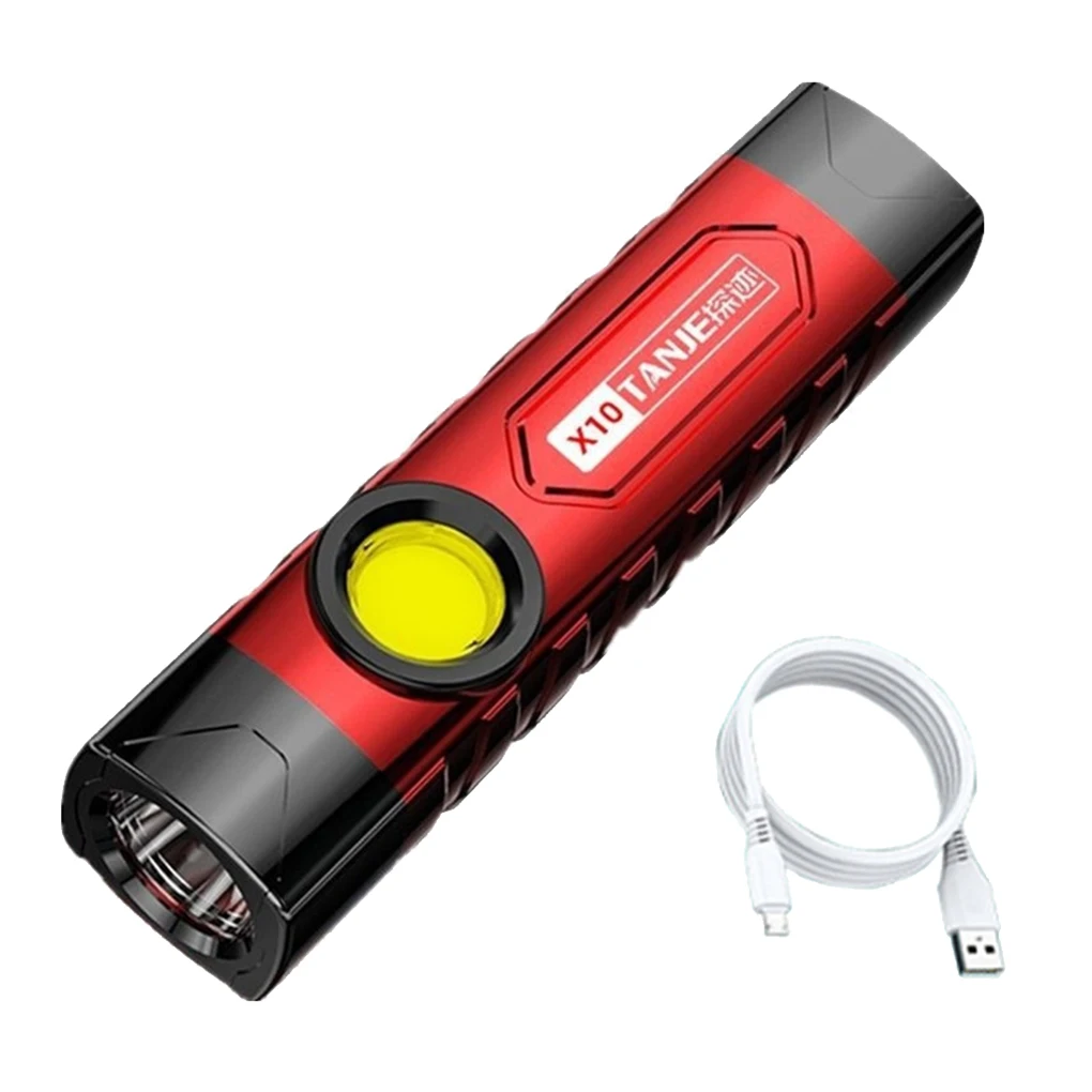 

High Brightness Mini Flashlight Camping Hiking Traveling Hand Torch USB Charging Light Outdoor Equipment 38000K XP Chip