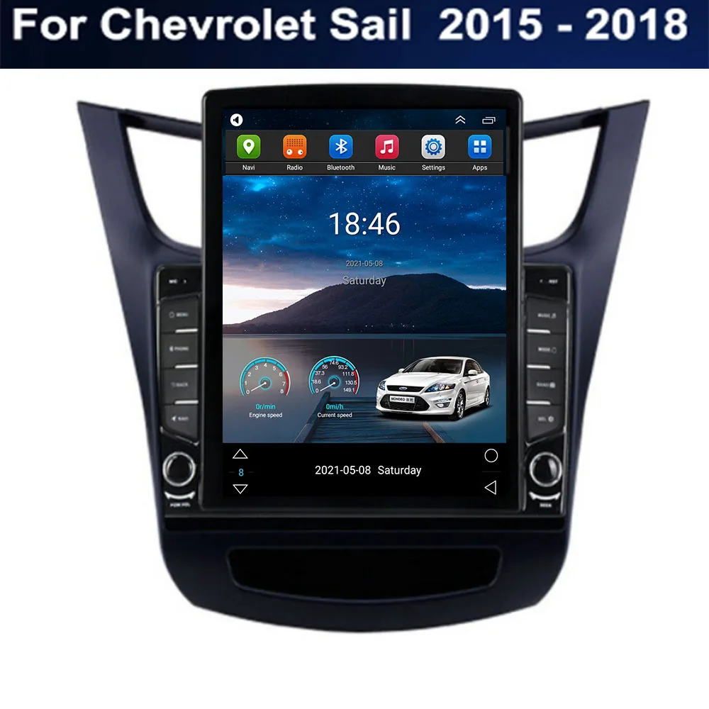 

For Tesla Style 2Din Android 12 Car Radio For Chevrolet Sail 2015-2035 Multimedia Video Player GPS Stereo Carplay DSP Camer RDS