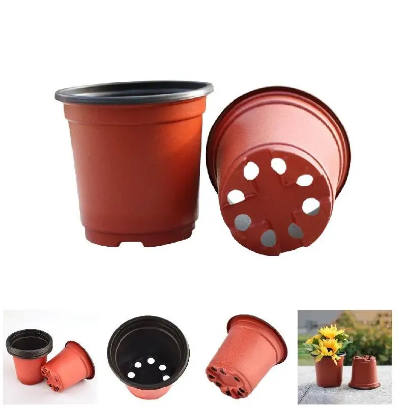 

100 шт., пластиковые горшки для рассады растений