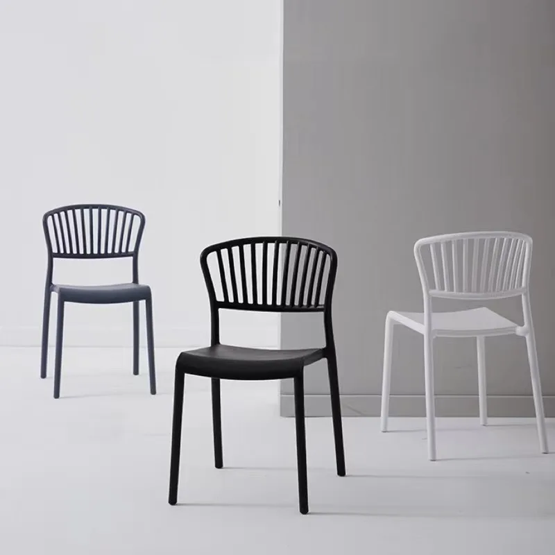 Обеденный стул в скандинавском стиле домашний сетчатый красный для отдыха