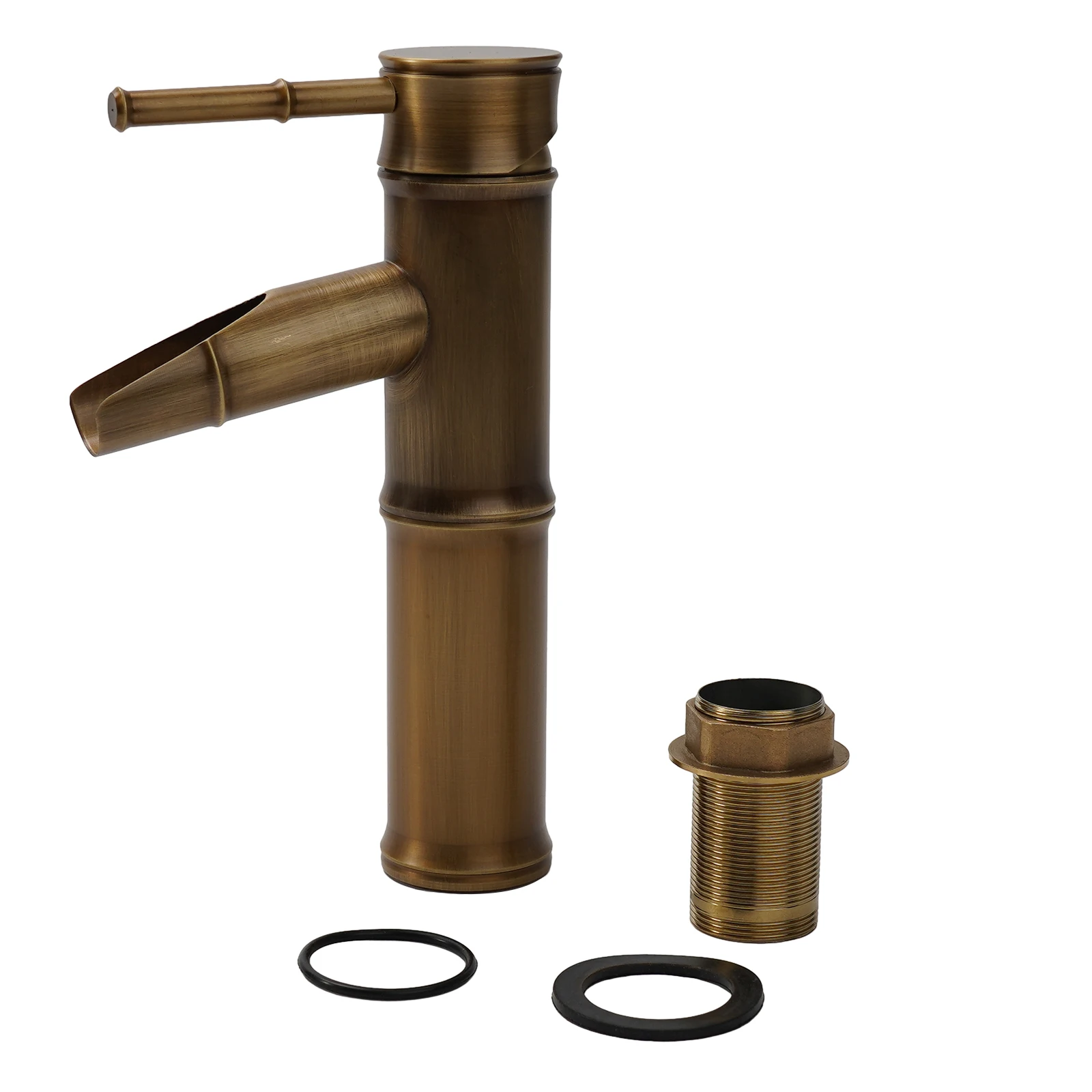 

1pc Basin Faucet Brass Classical Bamboo Shape Corrosion-resistant Rust-free Standard G1/2\" Faucet Bathroom Supplies