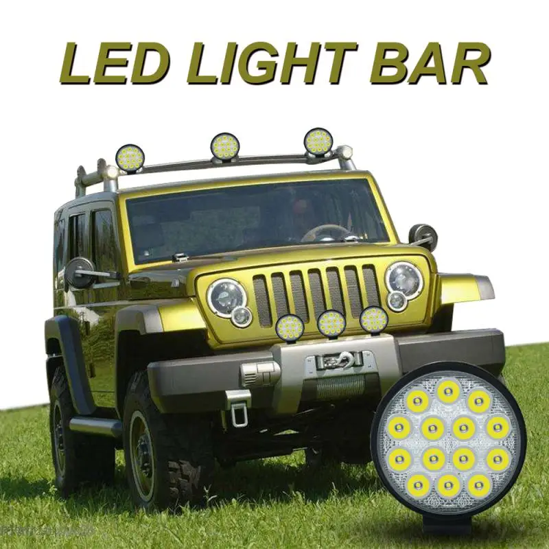 

1PCS Car 4WD Truck LED Light Bar Work Light Waterproof for Offroad Tractor Boat Trailer light SUV ATV Flood light accessories