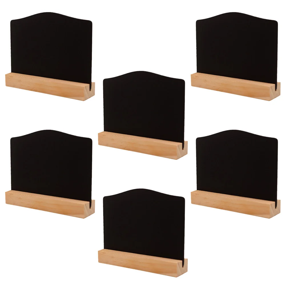 

1 pc Blackboard chalkboard sign small signs for chalk chalkboards labels- Decorativ Wooden Double- sided Creative Message Board