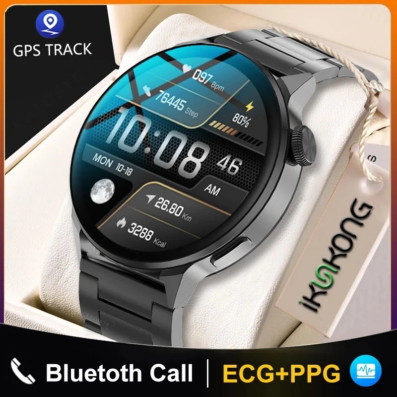 

2022 Original Smart Watch Women ECG PPG Bluetooth Call NFC Function Wireless Charging GPS Tracker Smartwatch Men for android IOS