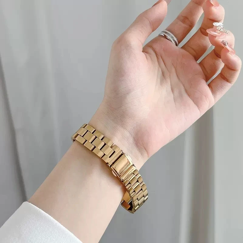 SinHGeY Metal Strap for Huawei Band 7 / 6 Metal Stainless Steel Honor Band 6 Replacement Wristband