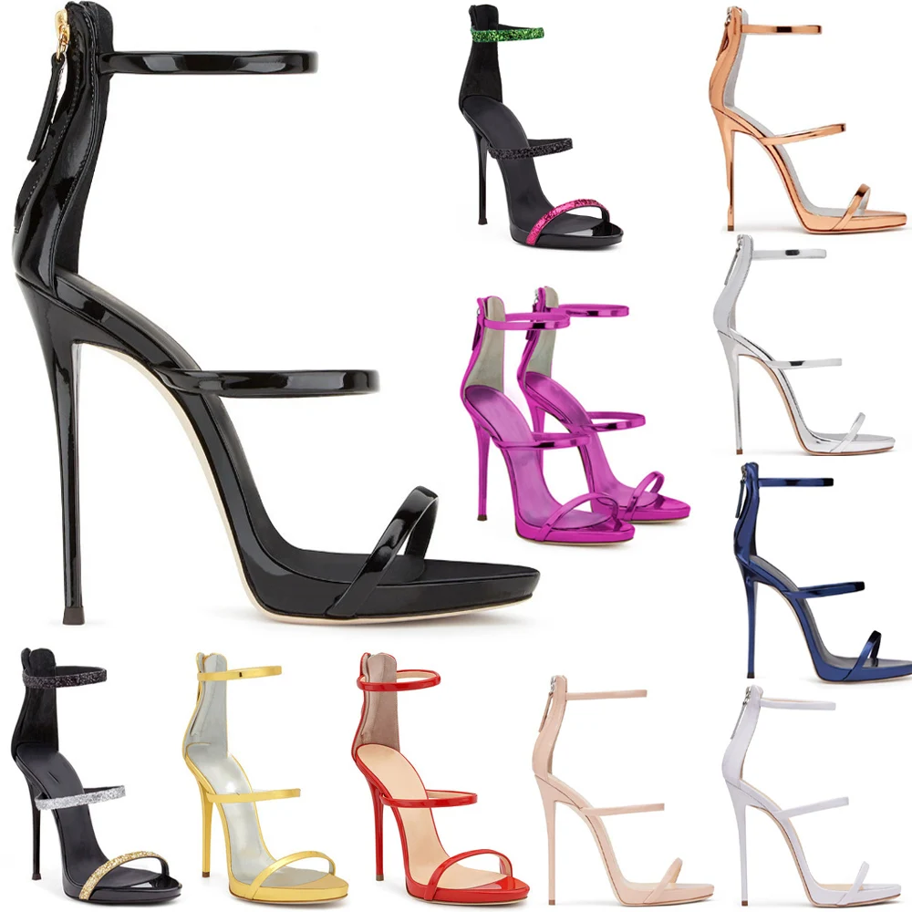 

MODX Thin High Heel Ankle Strap a1 Sandal Sexy Open Toe Evening Party Dress