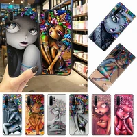 graffiti fashion girl sexy phone case for huawei honor mate 10 20 30 40 i 9 8 pro x lite p smart 2019 y5 2018 nova 5t