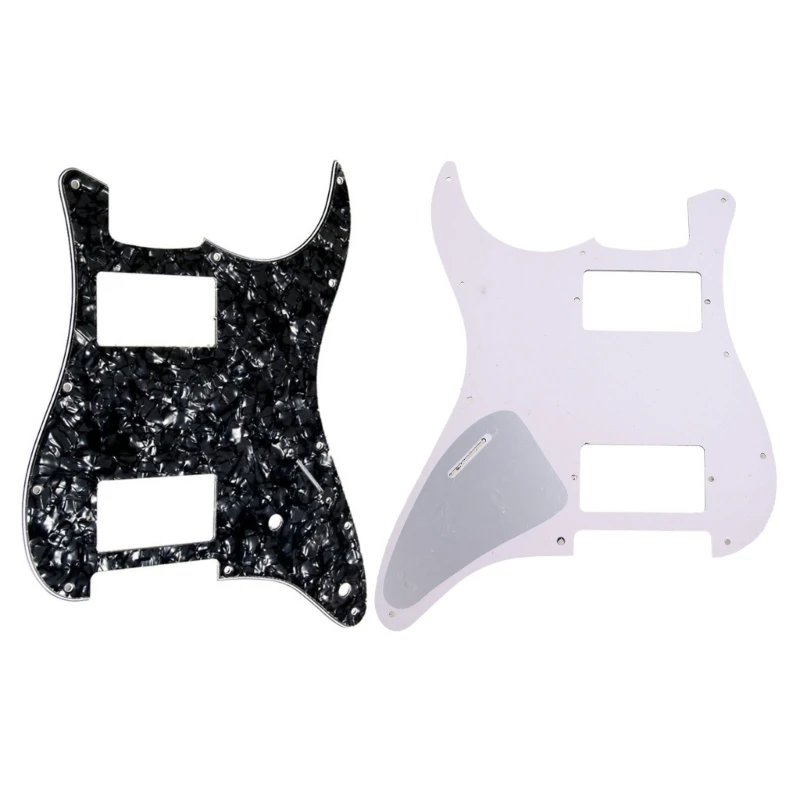 

B36F 3Ply Black Guitar Pickguard For Fender Strat 2 HH Humbucker