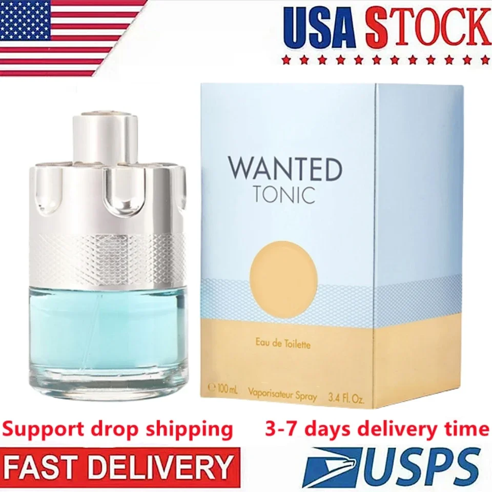 

100ml Wanted Tonic Men Spray EDT Wanted By Night Nice Smelling Wood Fragrance Man Spray Gift