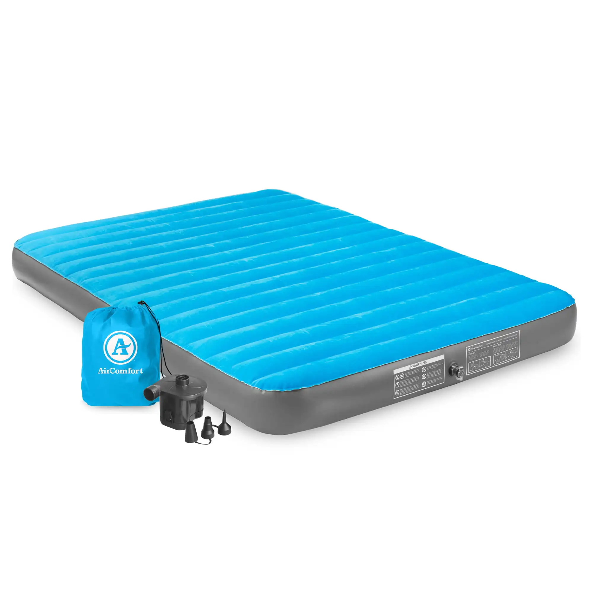 

Camp Mate Queen Size Air Mattress, Battery , 500lb Capacity