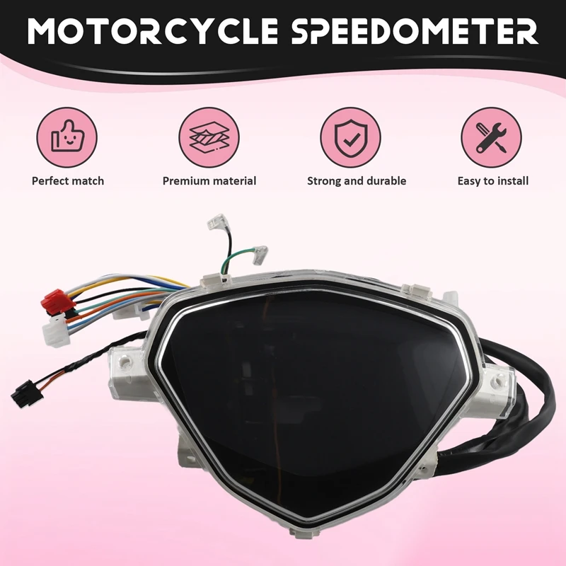 For AKT Flex Ciclon125 MODENAS KRISS MR2 MR3 Rusi Yuri 110 Digital Meter Speed Odometer Assy Ready Stock