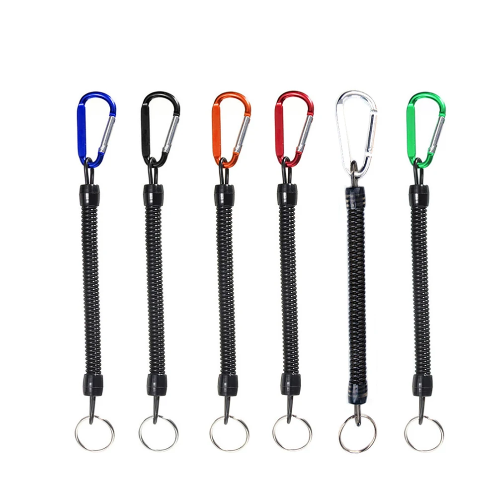 

3Pcs Fishing Lanyards Boating Ropes Retention String Fishing Rope With Camping Carabiner Secure Lock Fishing Tools Accessories