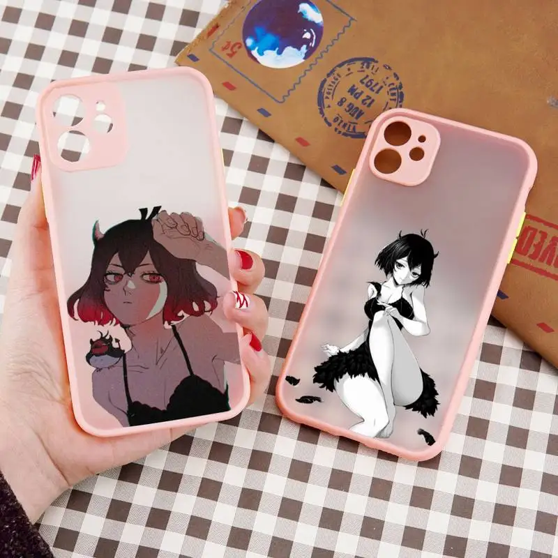 

Asta Nero Black Clover anime Phone Case matte transparent For iphone 7 8 11 12 13 plus mini x xs xr pro max cover
