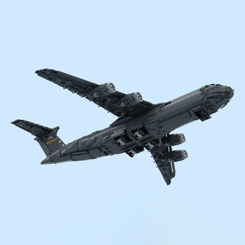 Конструктор MOC: Модель военного самолета C5 Galaxy Cargo Airlines, модульная технология, подарок на праздник, набор для сборки, детские игрушки (art.: 3920da3fdb2d1) - 3920da3fdb2d1