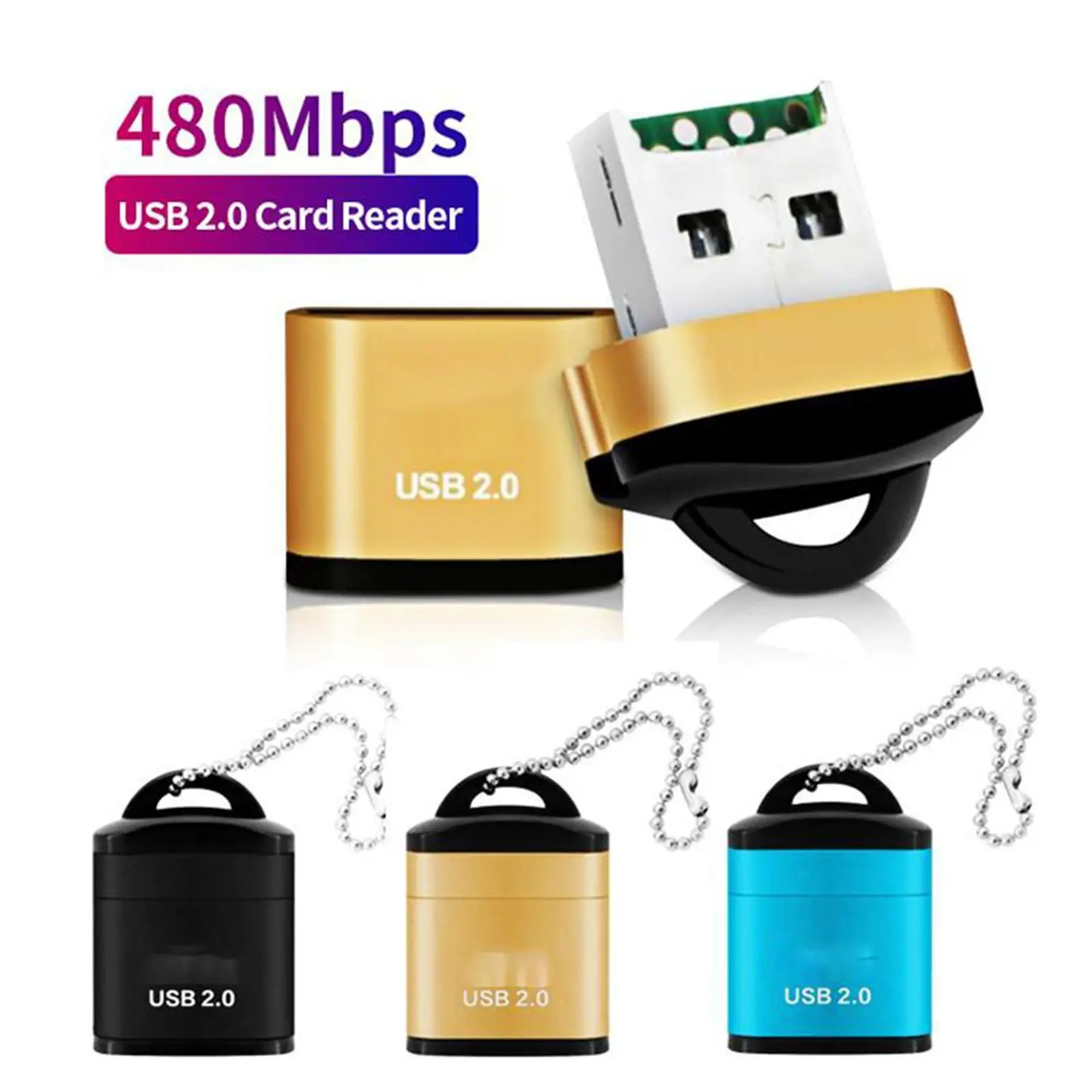 

Устройство чтения карт памяти Mini USB Micro SD TF USB 2.0 устройство чтения карт памяти Высокоскоростной USB-адаптер для аксессуаров для ноутбуков