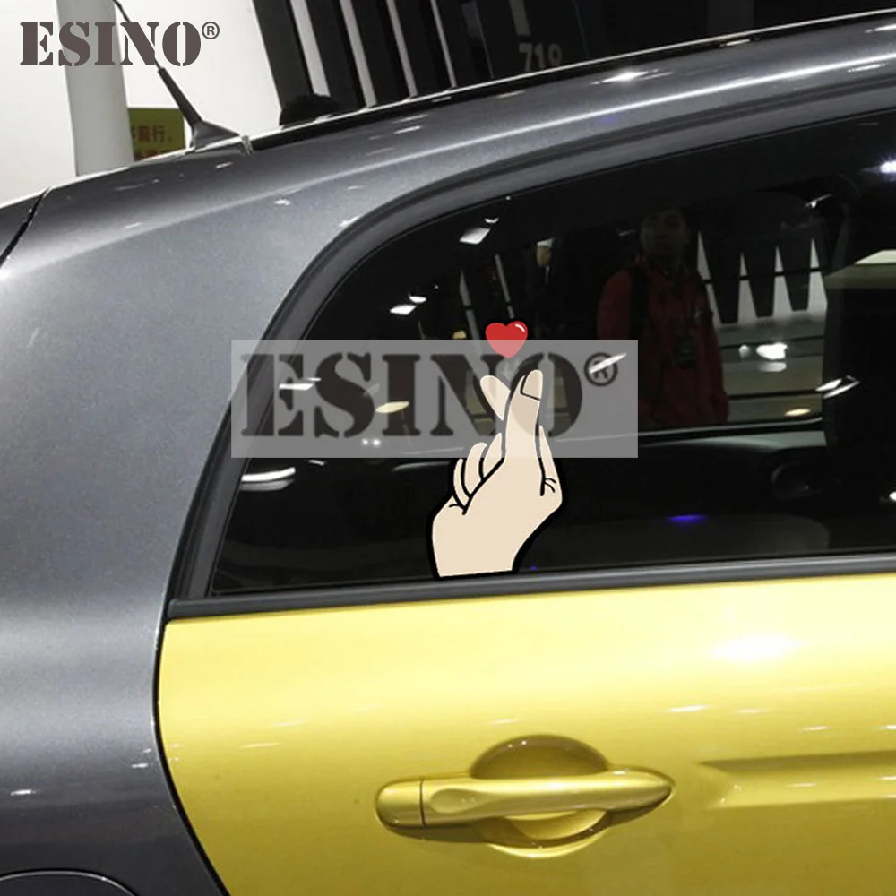 

Creative Fashion Style Funny Love Heart Gesture Car Sticker Decoration Car Whole Body Decal Car Accessories Styling Decal Vinyl
