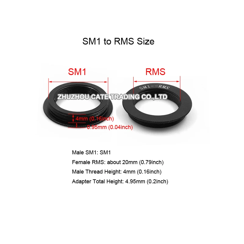 

Переходное кольцо для объектива микроскопа SM1 RMS M25 M26