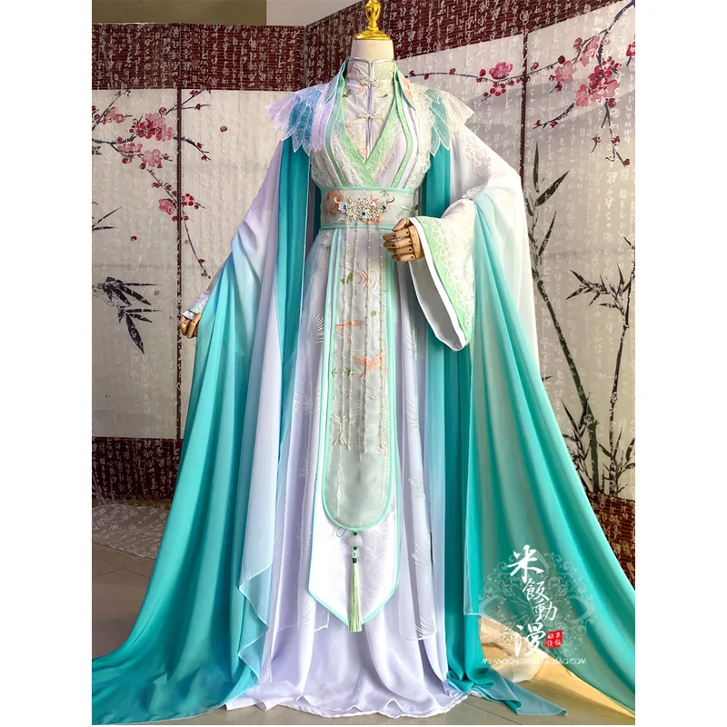 

Аниме Tian Guan Ci Fu Shi Qingxuan Косплей Костюм Qi Rong Hanfu злодейская самоспасательная система Shen Qingqiu наряды для Хэллоуина