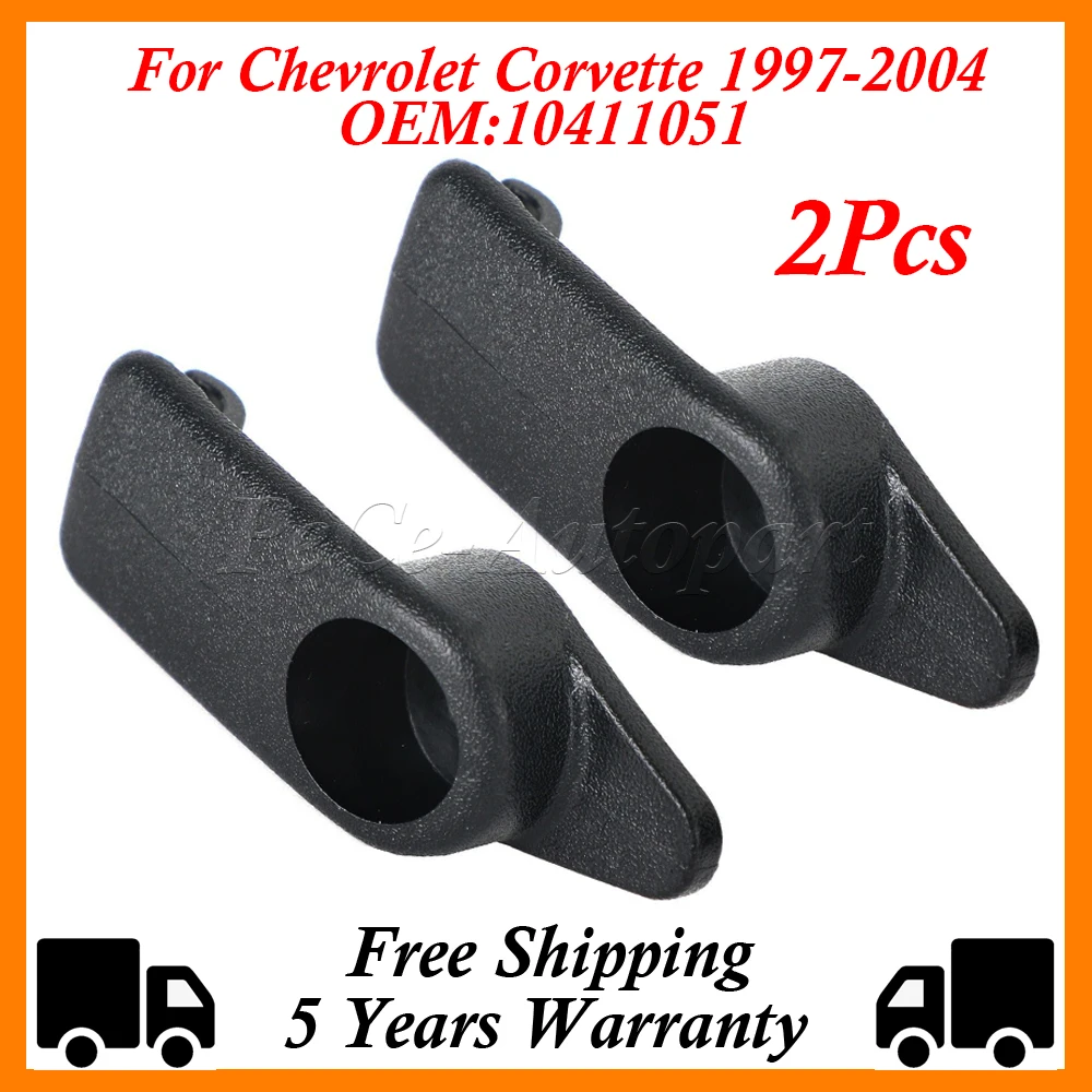 

1 Pair Black Sun Visor Clip Bracket Holder Molded Fits for Chevrolet Corvette 1997-2004 OEM 10411051