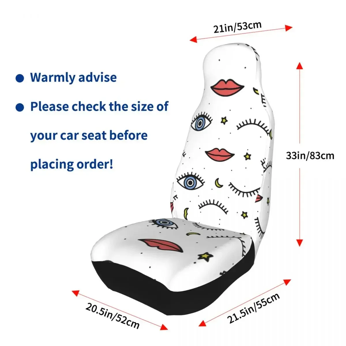 Защитник Универсальный для asiento coche, ojos Buhodélicos con sus labios, accesorios interiores, fundas para asiento coche (art.: 3920cf4799bc7) - 3920cf4799bc7