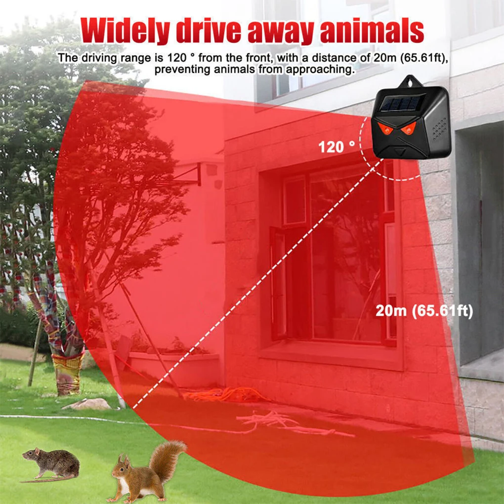 Ультразвуковой репеллент от насекомых с мигающим пламенем оригинальное красное