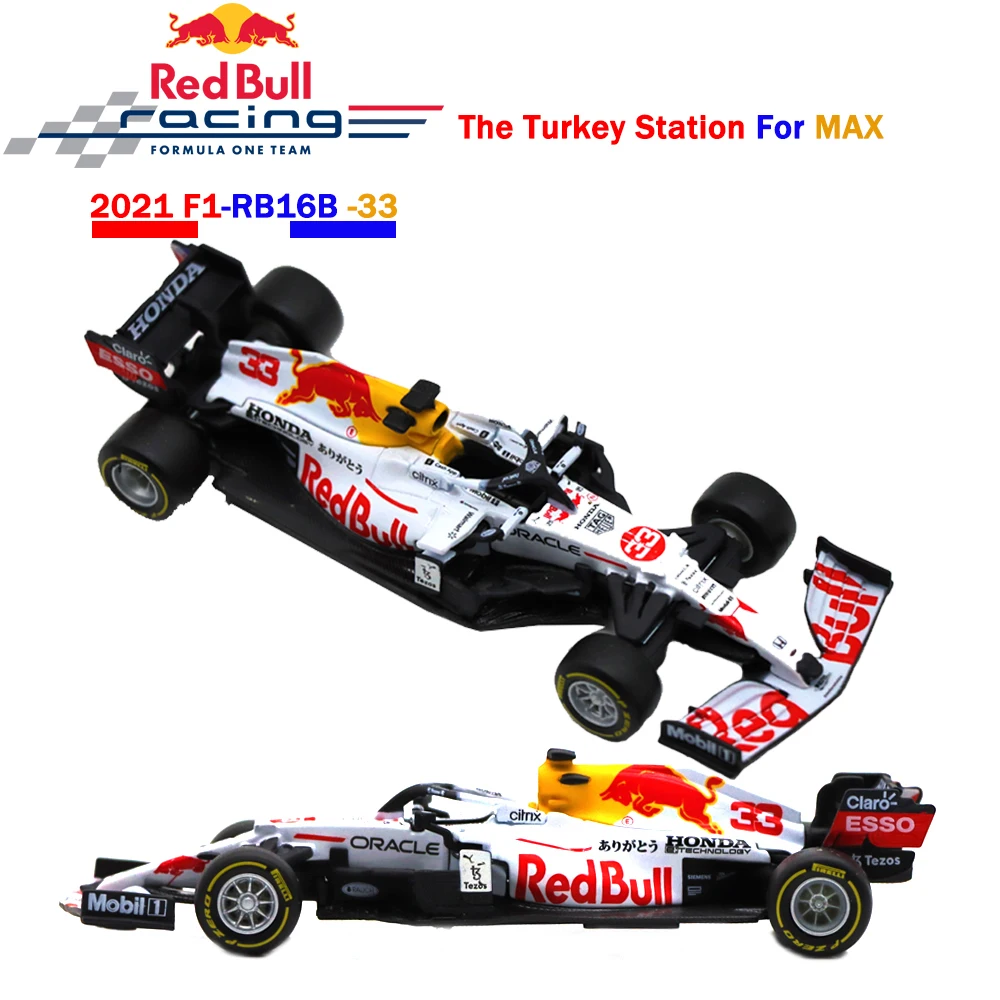 

Bburago 1:43 2021 F1 Red Bull RB16B #33 Max Verstappen Racing Cars Alloy Vehicle Diecast Cars Model Collections Gifts For Adults