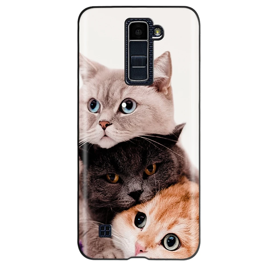 Фото Чехол для LG K10, милый чехол с рисунком, мягкий силиконовый матовый чехол для LG K10, K420, K430 K, 10, задние Чехлы для LG K10 2016, чехол-бампер №2