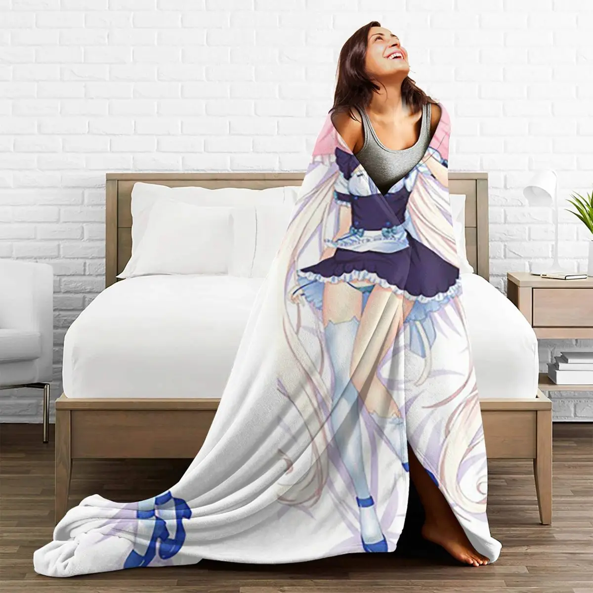 Одеяла Nekopara супермягкое флисовое покрывало для домашнего дивана