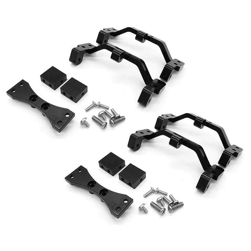 

2X Metal Pull Rod Base Seat & Axle Up Servo Bracket Mount For MN D90 D91 D96 D99S 1/12 RC Car Truck Spare Parts,Black