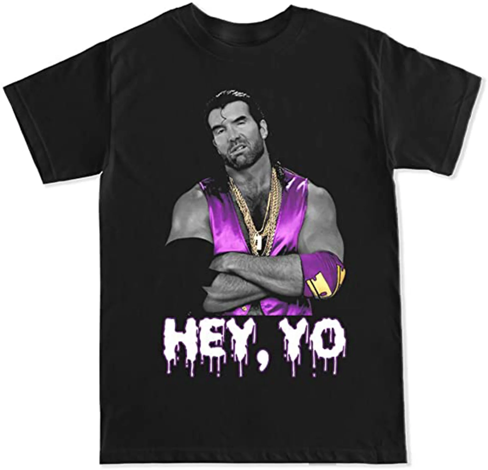 

Scott Hall Hey Yo T Shirt Black Size S -3XL Cotton Men