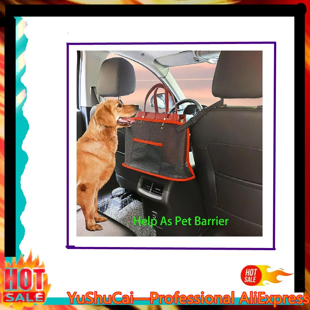 

Автомобильный сетчатый карман, большая емкость, сумка, держатель для кошелька, сетка для хранения, барьер, сумка для домашних животных, орга...